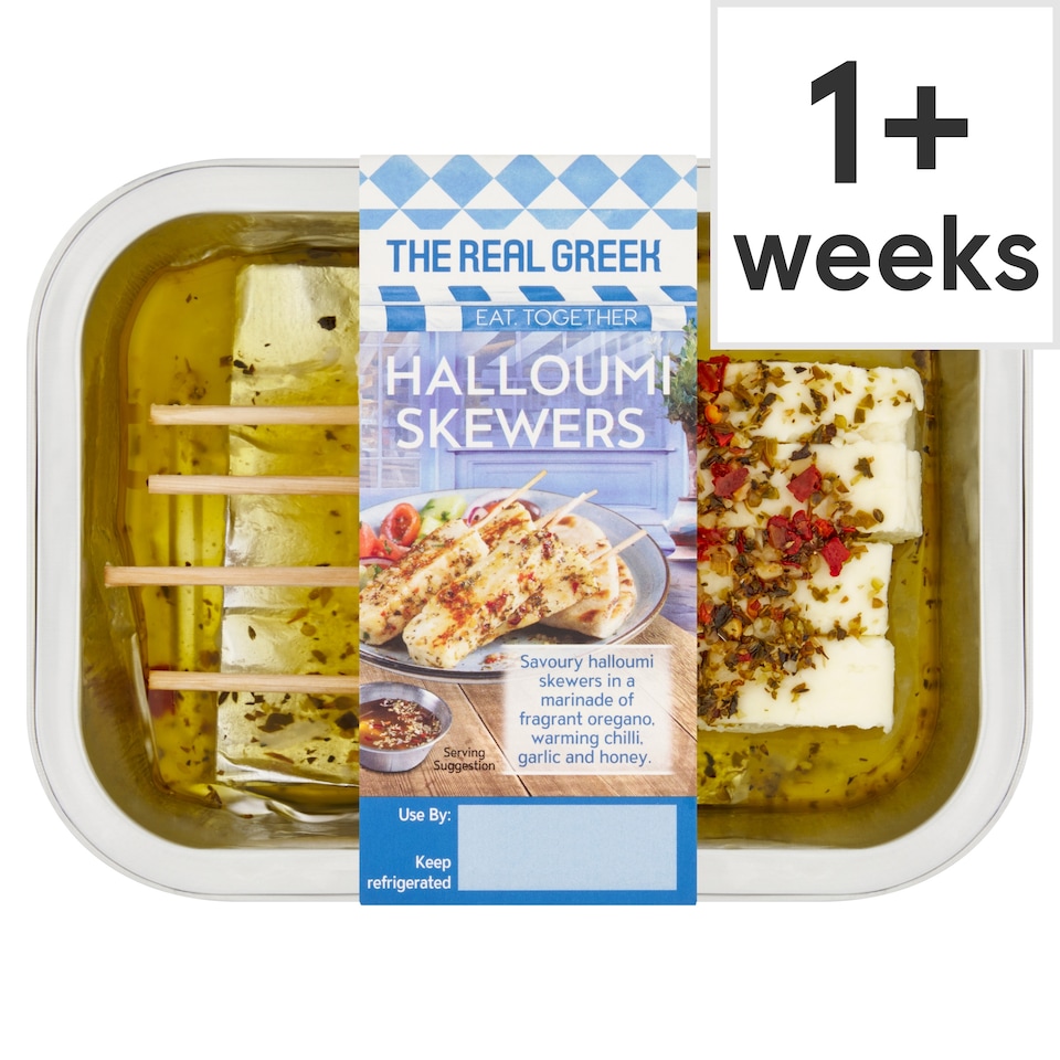 The Real Greek Halloumi Skewers 225g