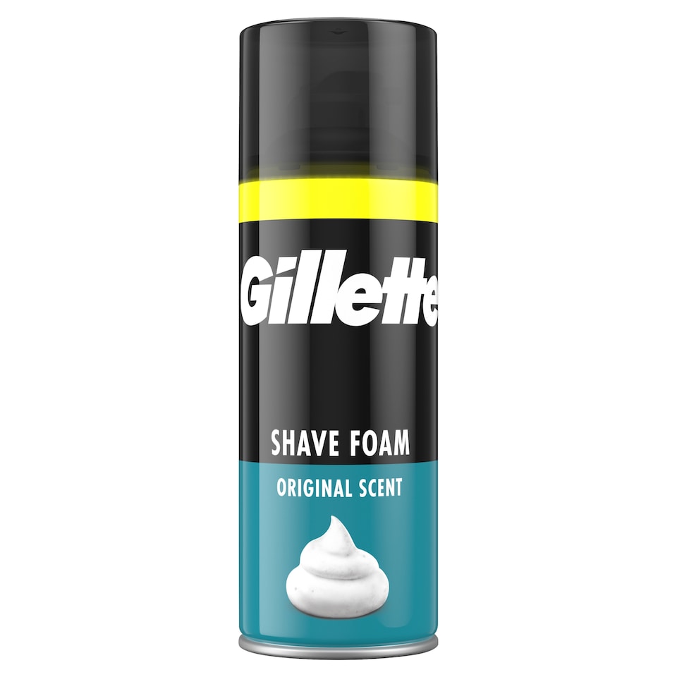 image 1 of Gillette Original Scent Sensitive Shave Foam 400ml