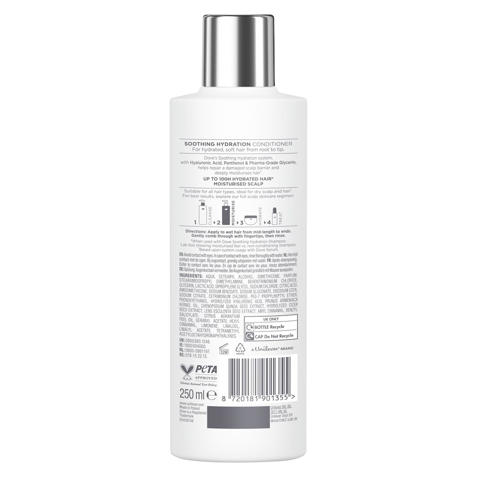 image 1 of Dove Scalp Hair Therapy Soothing hydration Conditioner 250ml