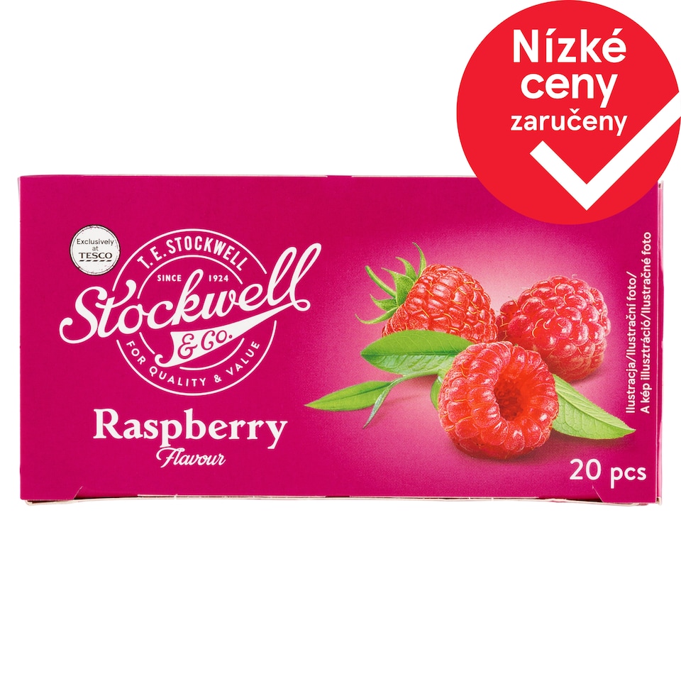 Stockwell & Co. Bylinno-ovocný čaj s malinami 20 x 2g (40g)