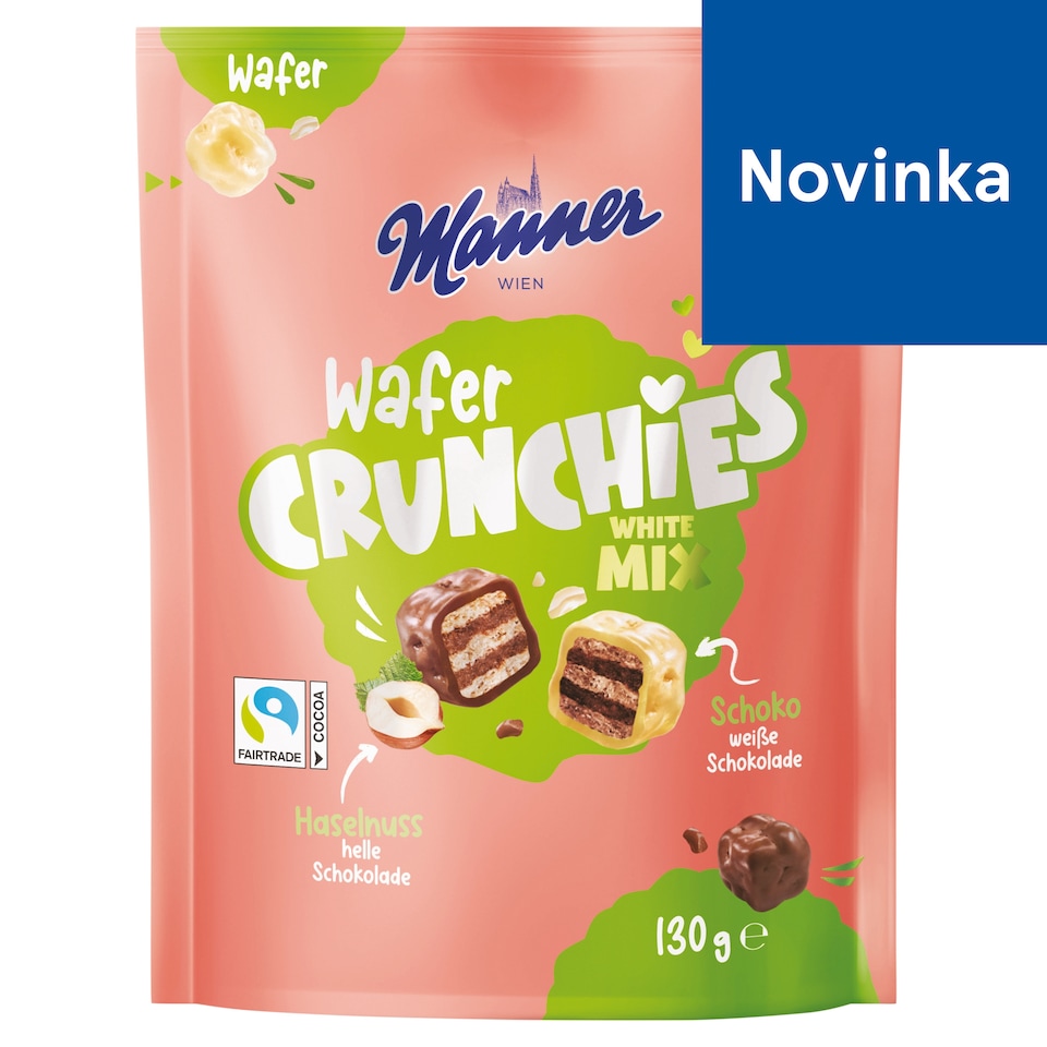 Manner Wafer Crunchies White Mix 130 g