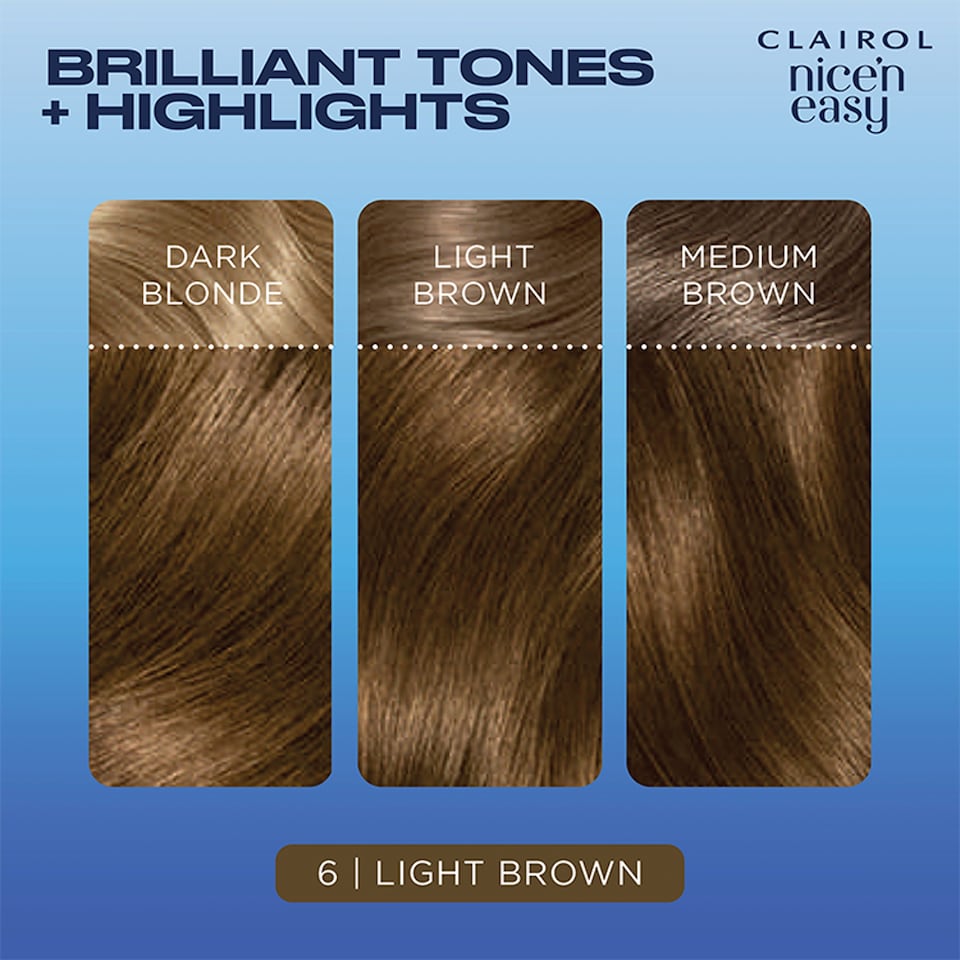 image 1 of Clairol Nice ‘N Easy Light Brown 6 Hair Dye