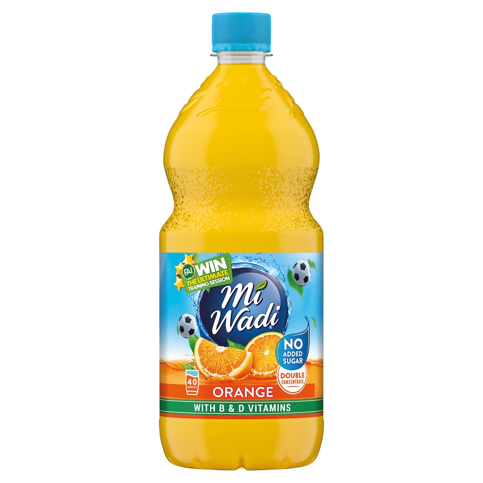 Miwadi No Added Sugar Concentrated Orange Squash 1 Litre