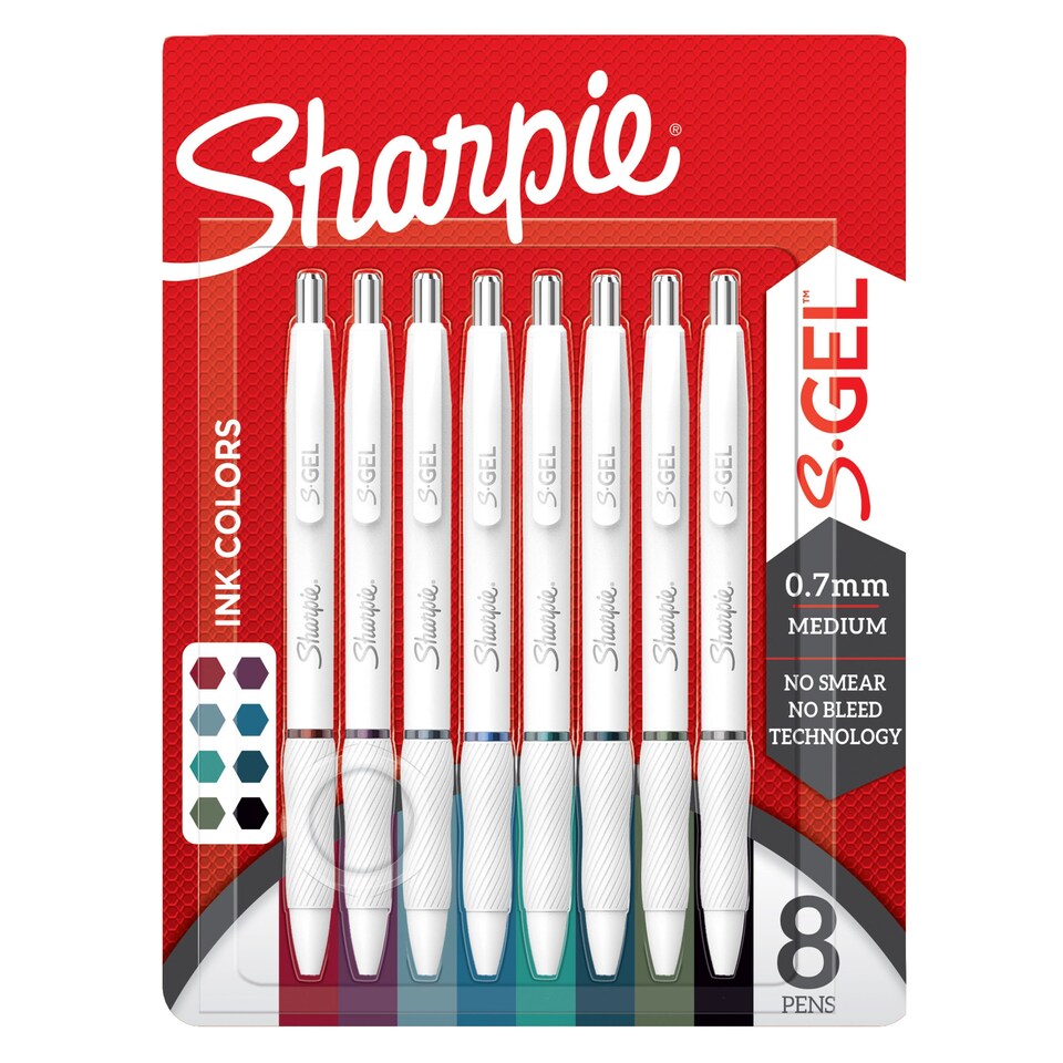 image 1 of Sharpie S Gel Pens 8pk White