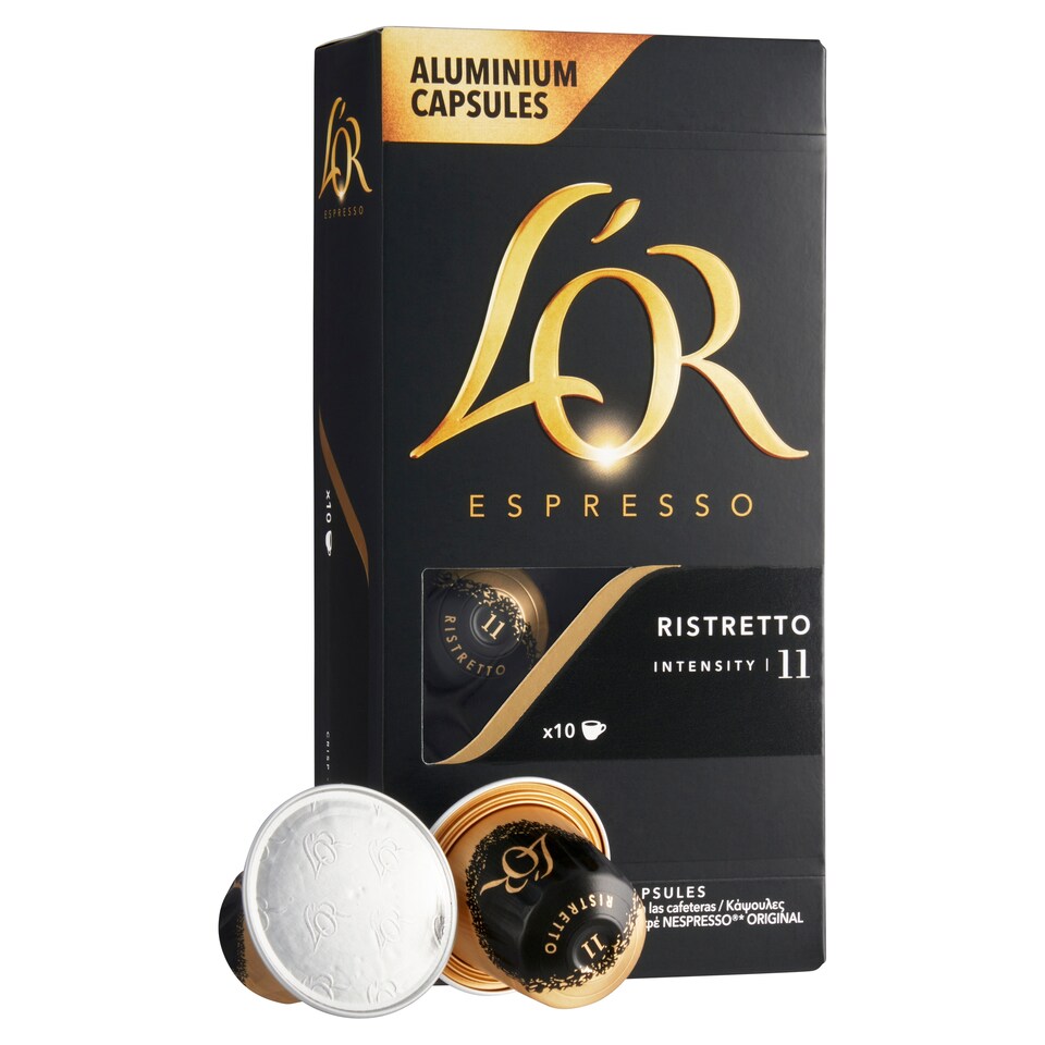 image 1 of L'OR Espresso Ristretto Roasted Ground Coffee 10 Capsules 52 g