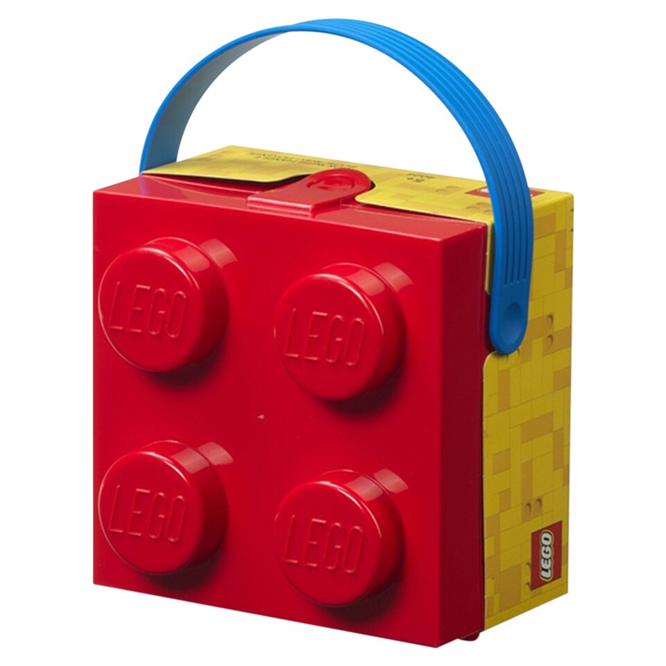 image 1 of Lego Box With Handle Red 165 x 173 x 116 mm