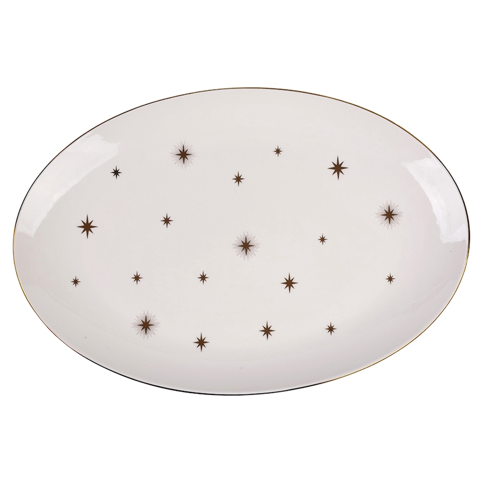 F&F home Gold star platter