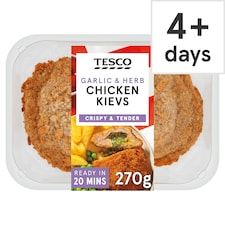 Tesco 2 Garlic and Herb Chicken Kievs 270g
