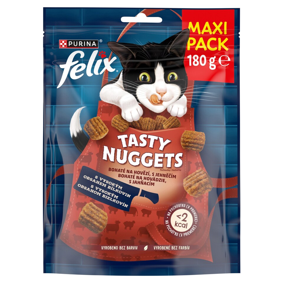 FELIX Tasty Nuggets bohaté na hovězí, s jehněčím 180g
