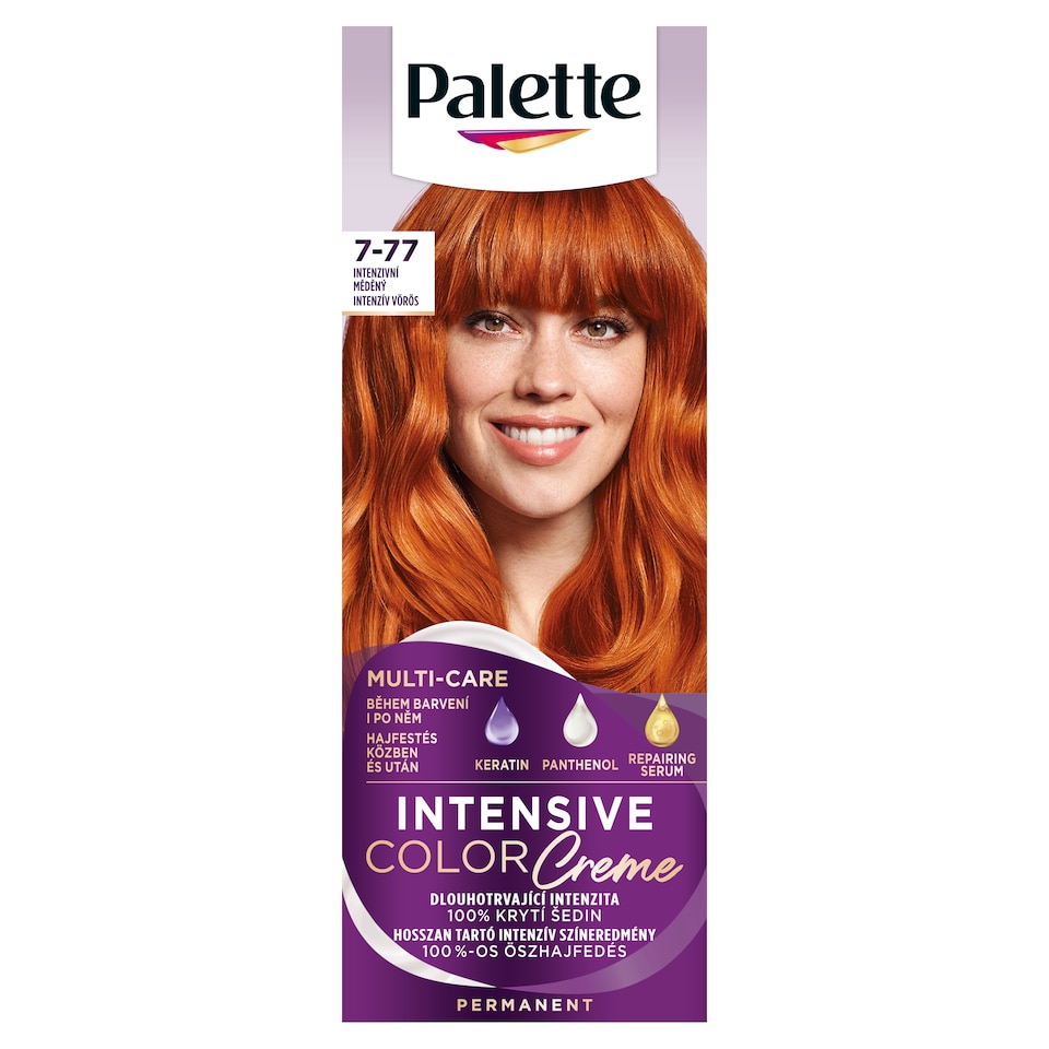 image 1 of Palette Intensive Color Creme Permanent Hair Dye  7-77 Intense Red