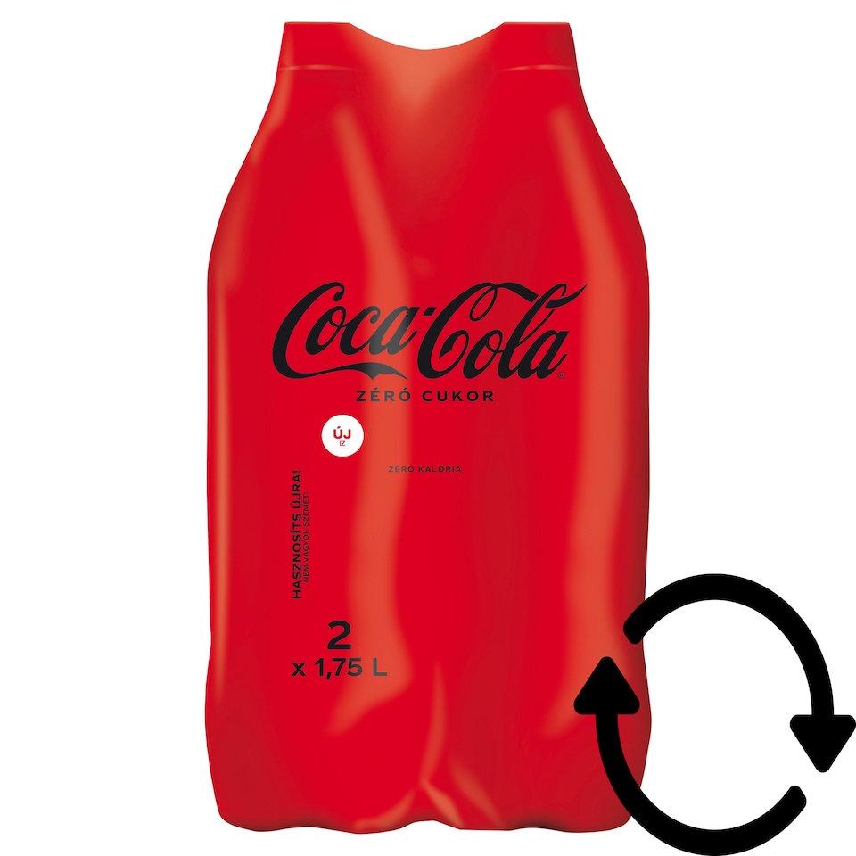 Coca-Cola Zéró colaízű energiamentes szénsavas üdítőital édesítőszerekkel 2 x 1,75 l