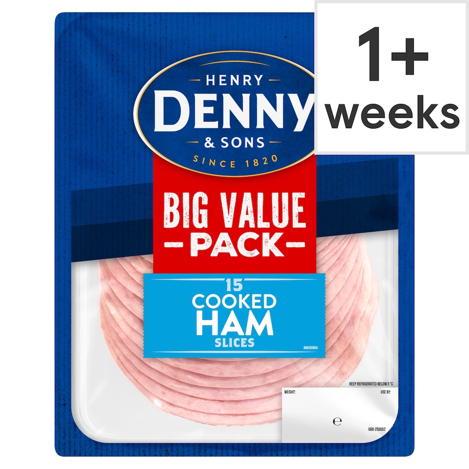 Denny Big Value Pack Cooked Ham Slices 245g