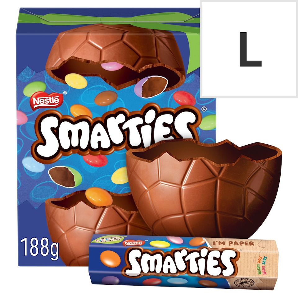 image 1 of Smarties Milk Chocolate Easter Egg 188G