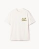 image 4 of F&F Pure Cotton Slogan T-Shirt in Ecru