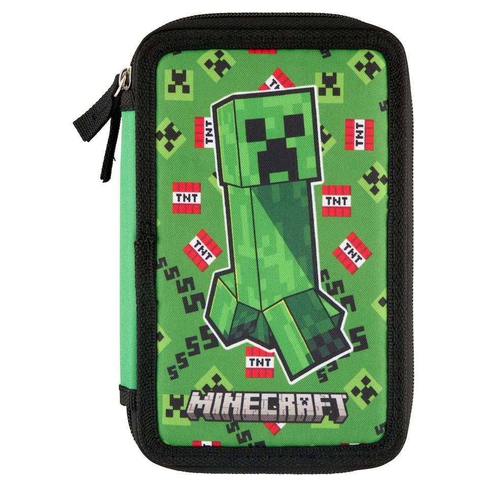 Minecraft Double Pencil Case with Equipment