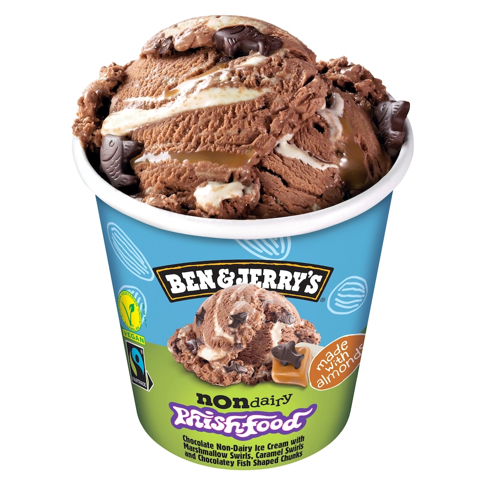 image 1 of Ben & Jerry's Non Dairy Vegan Phish Food Ice Cream Tub 465ml