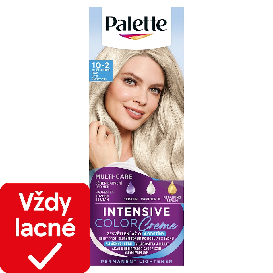 obrázok 1 z Palette Intensive Color Creme farba na vlasy Zvlášť popolavoplavý 10-2