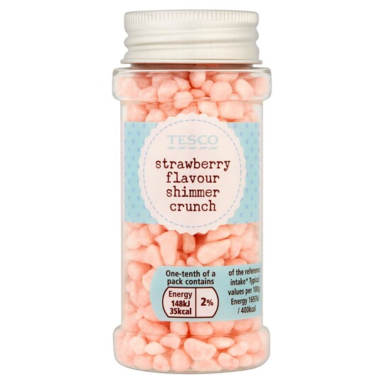 Tesco Sprinkles Strawberry Shimmer Crunch 87G Tesco Groceries