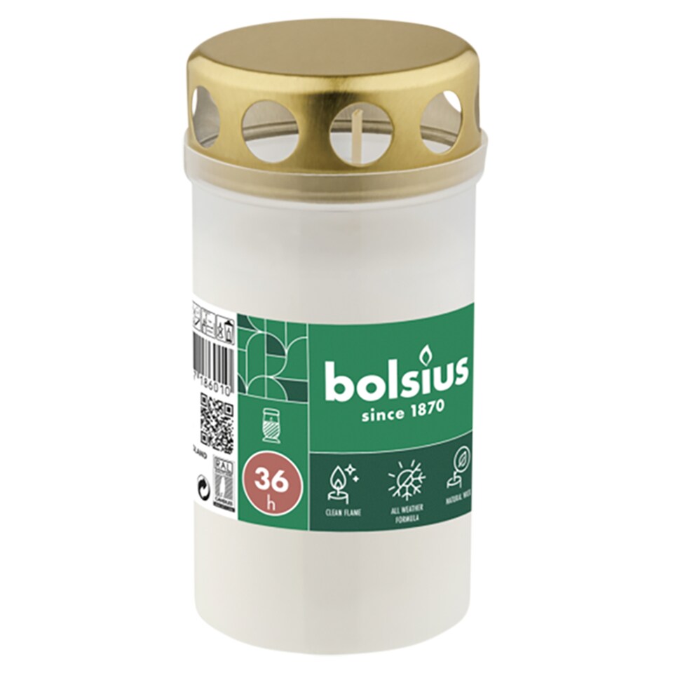 Bolsius Gravelight White NR3 36H