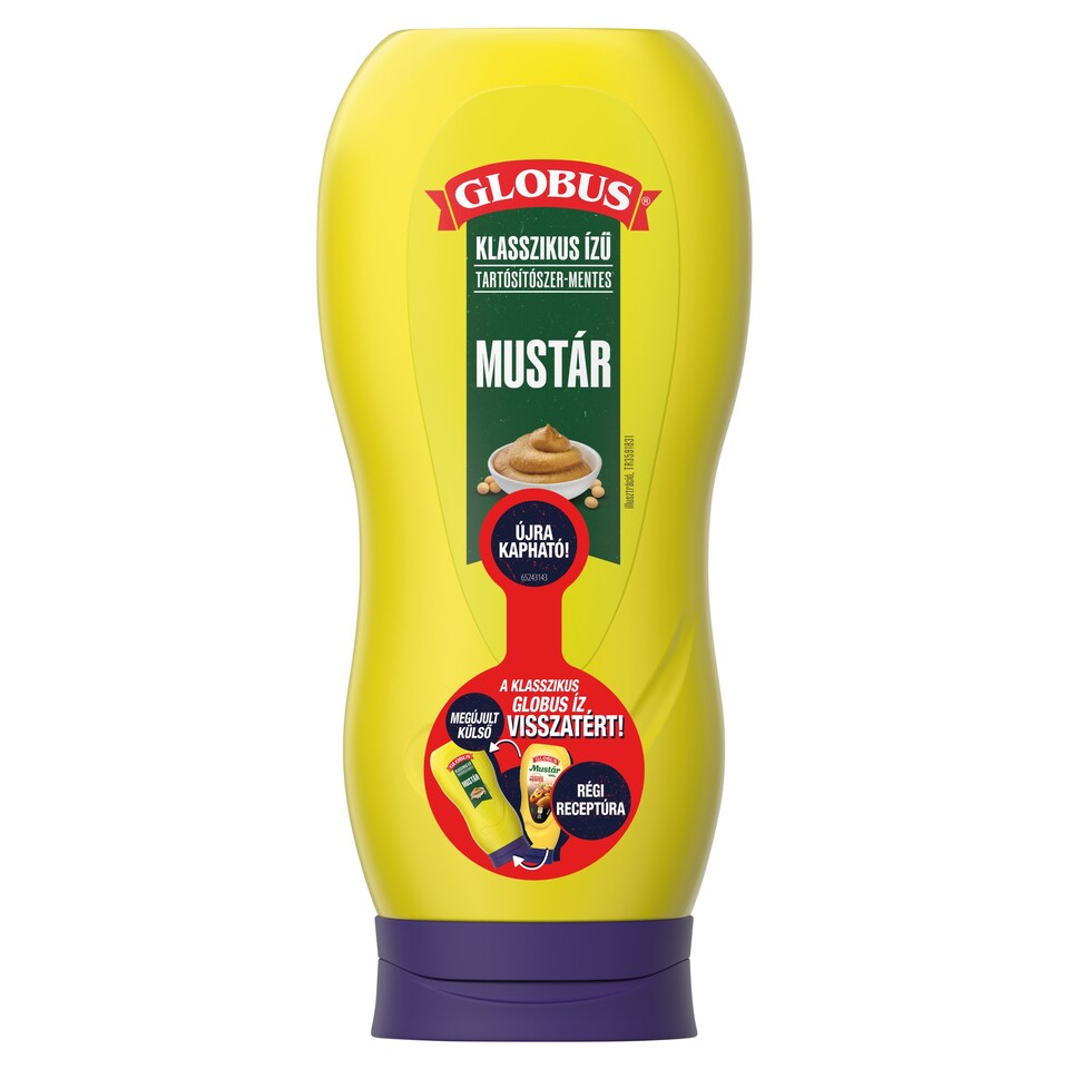 Globus klasszikus ízű mustár 440 g