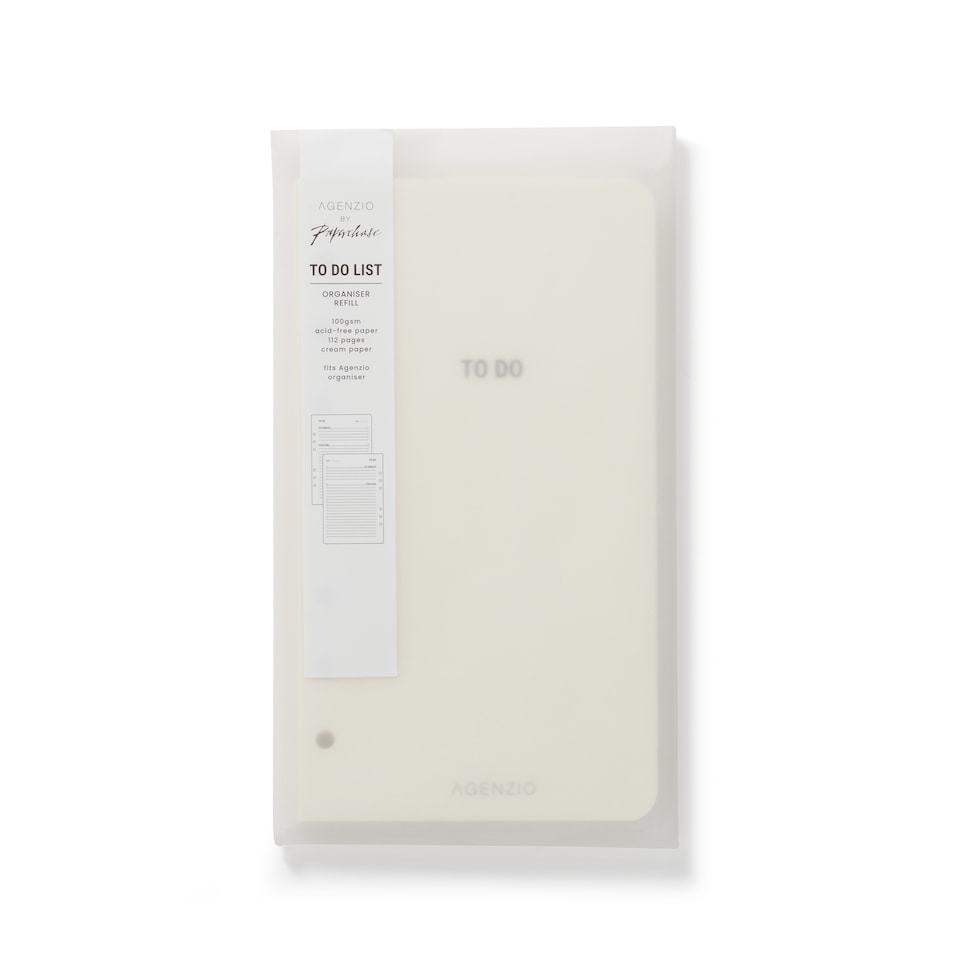 Agenzio Organiser Refill - To Do List
