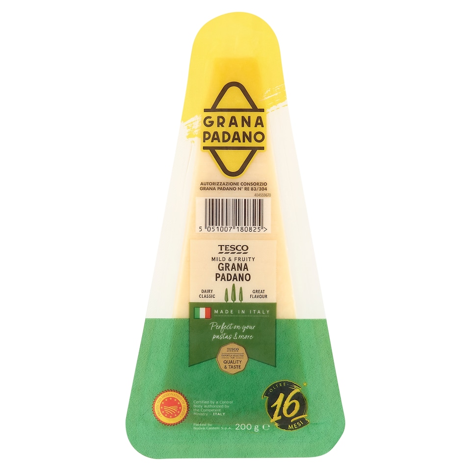 Tesco Grana Padano félzsíros, extra kemény sajt 200 g