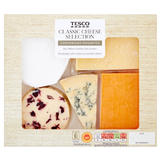 Tesco 5 Cheese Selection Pack 500G Tesco Groceries