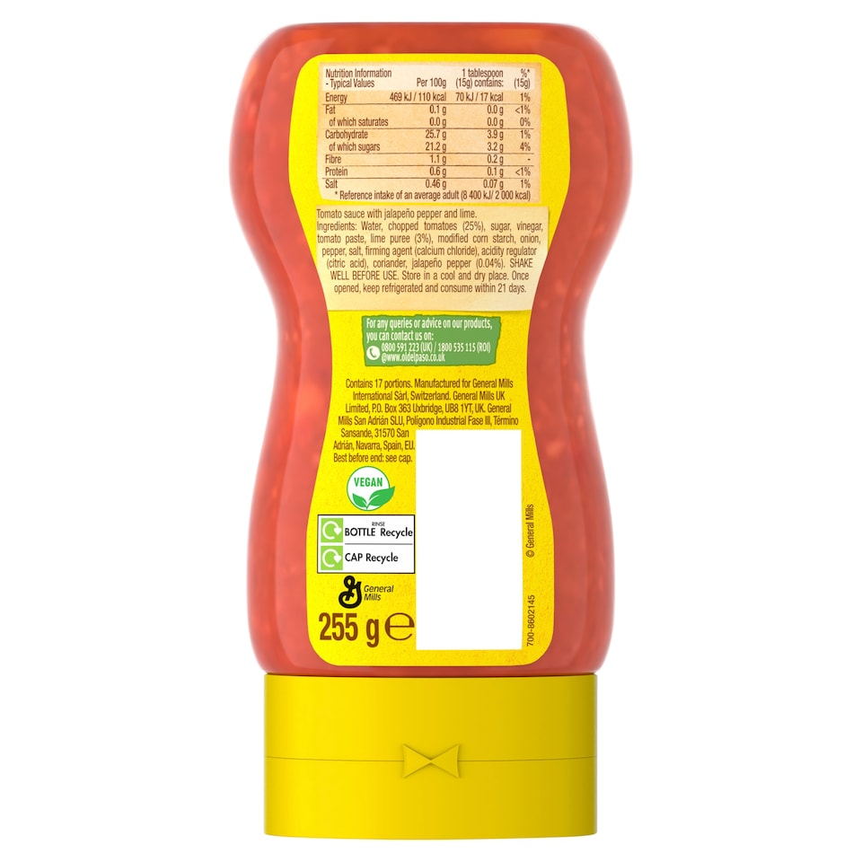image 1 of Old El Paso Street Vibes Sweet Chili & Lime Sauce 255g