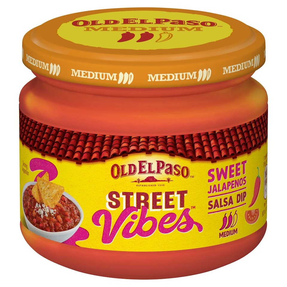 image 1 of Old El Paso Street Vibes Salsa Dip - Sweet Jalapenos 335g