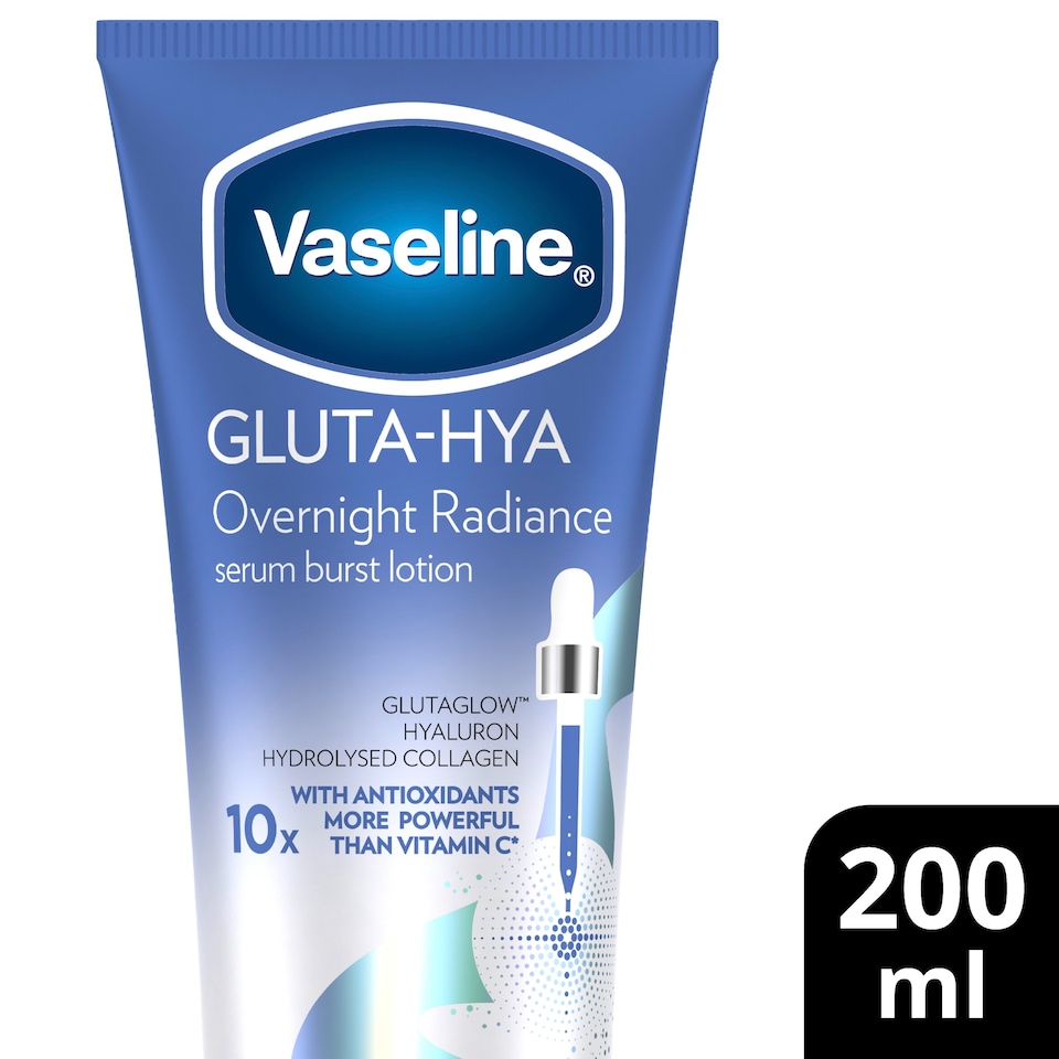 image 1 of Vaseline Gluta-Hya Overnight Radiance Body Lotion Moisturiser 200ml