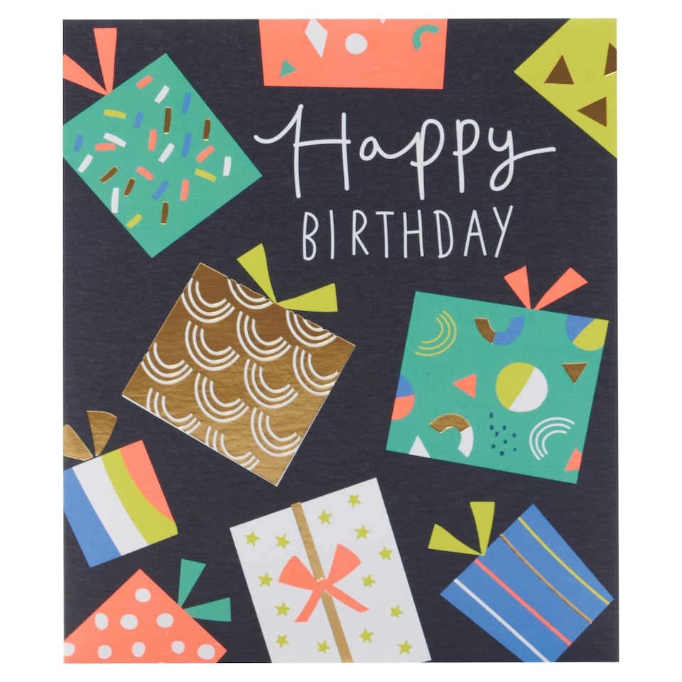 Carlton Birthday Card Happy Birthday Presents