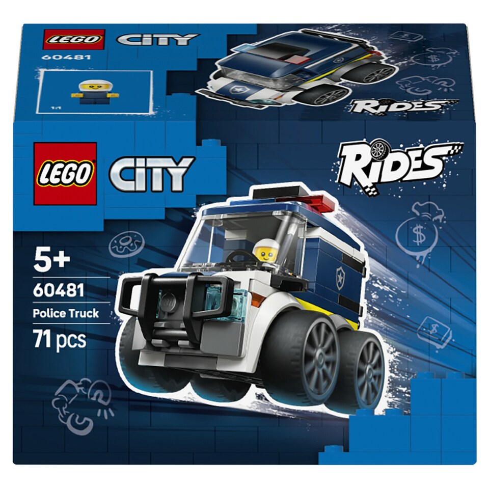 LEGO City 60481 Járgányok - Rendőrségi teherautó  1. kép