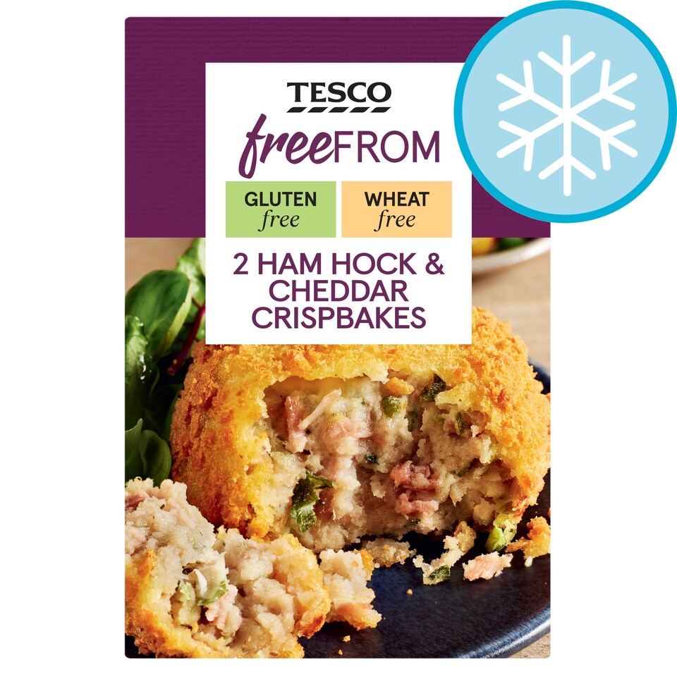Tesco Free From 2 Ham Hock And Cheddar Crisp Bakes 270G