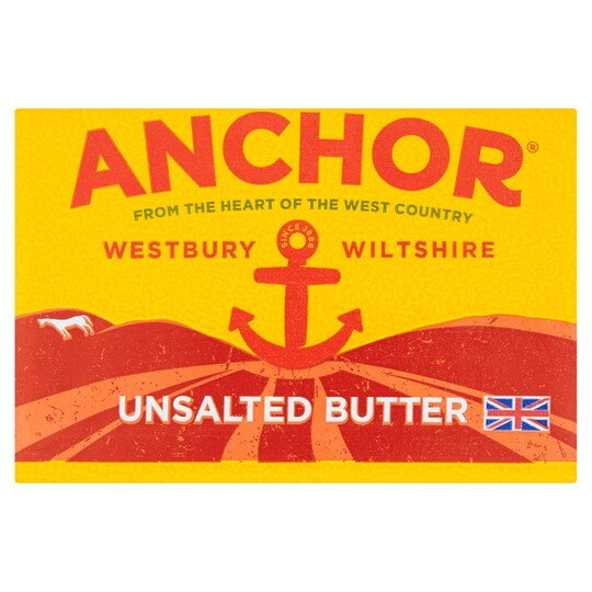 Anchor Unsalted Block Butter 250G Tesco Groceries