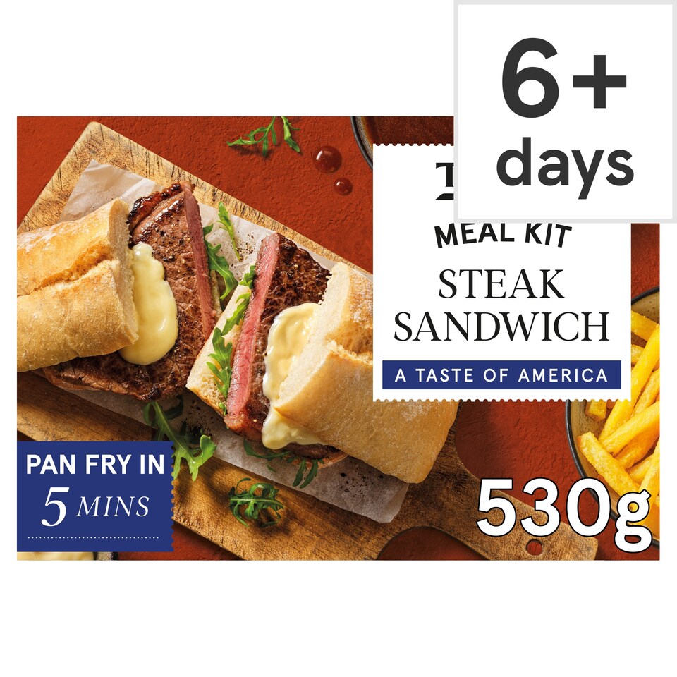 Tesco Meal Kit Steak Sandwich 530g