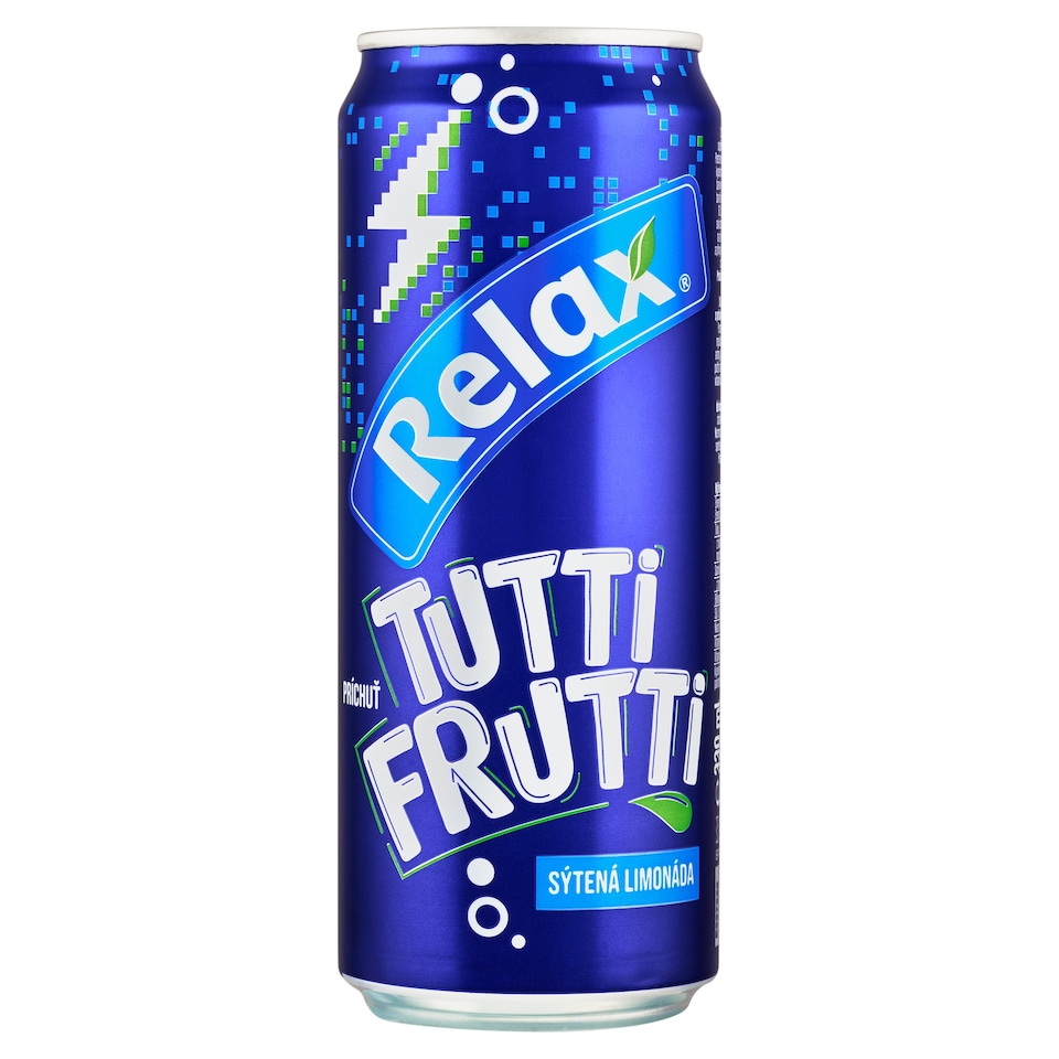 Obrázek 1 pro produkt Relax Sycená limonáda příchuť tutti frutti 330ml