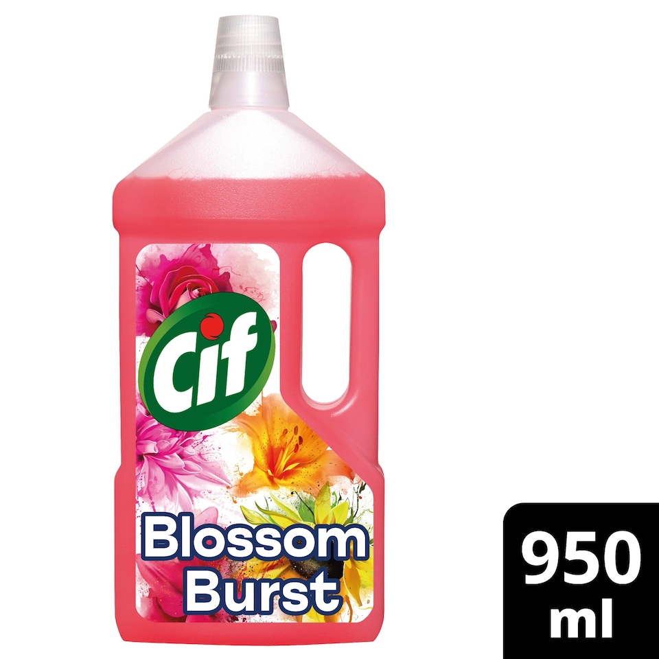 image 1 of Cif Floor Cleaner Liquid Blossom Burst Limited Edition 950ml