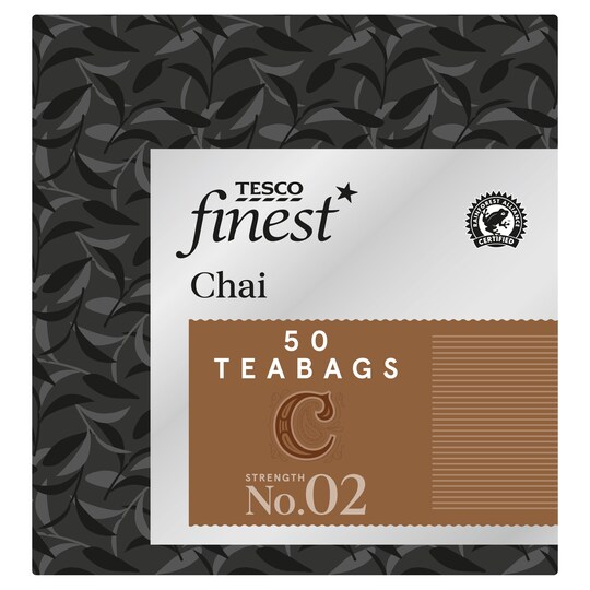 Tesco Finest Chai 50 Tea Bags 125G Tesco Groceries