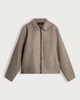 image 5 of The F&F Edit Faux Suede Zip Through Collared Jacket in Grey