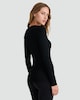 image 3 of F&F 2-Pack WARMPLUS™ Medium Warmth Long Sleeved Pointelle Thermal Tops in Black