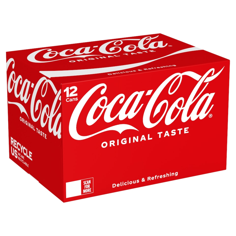 Coca-Cola Original Taste Soft Drink 12x330ml