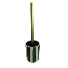 F&F Home Green Stripe Toilet Brush