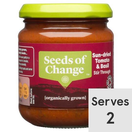 Seeds Of Change Organic Sun Dried Tomato & Basil 195G Tesco Groceries