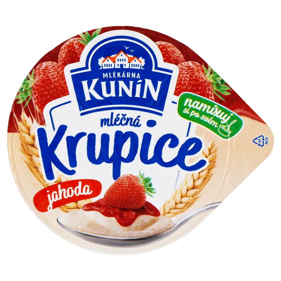 image 1 of Mlékárna Kunín Milk Semolina Strawberry 150 g