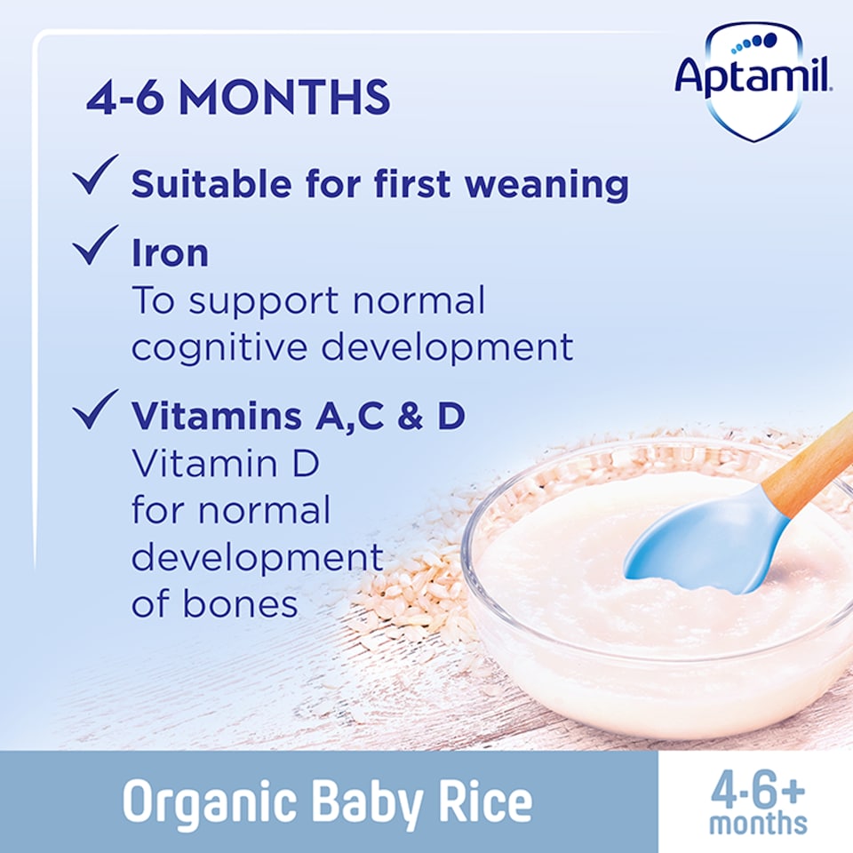 image 1 of Aptamil Organic Baby Rice 100G