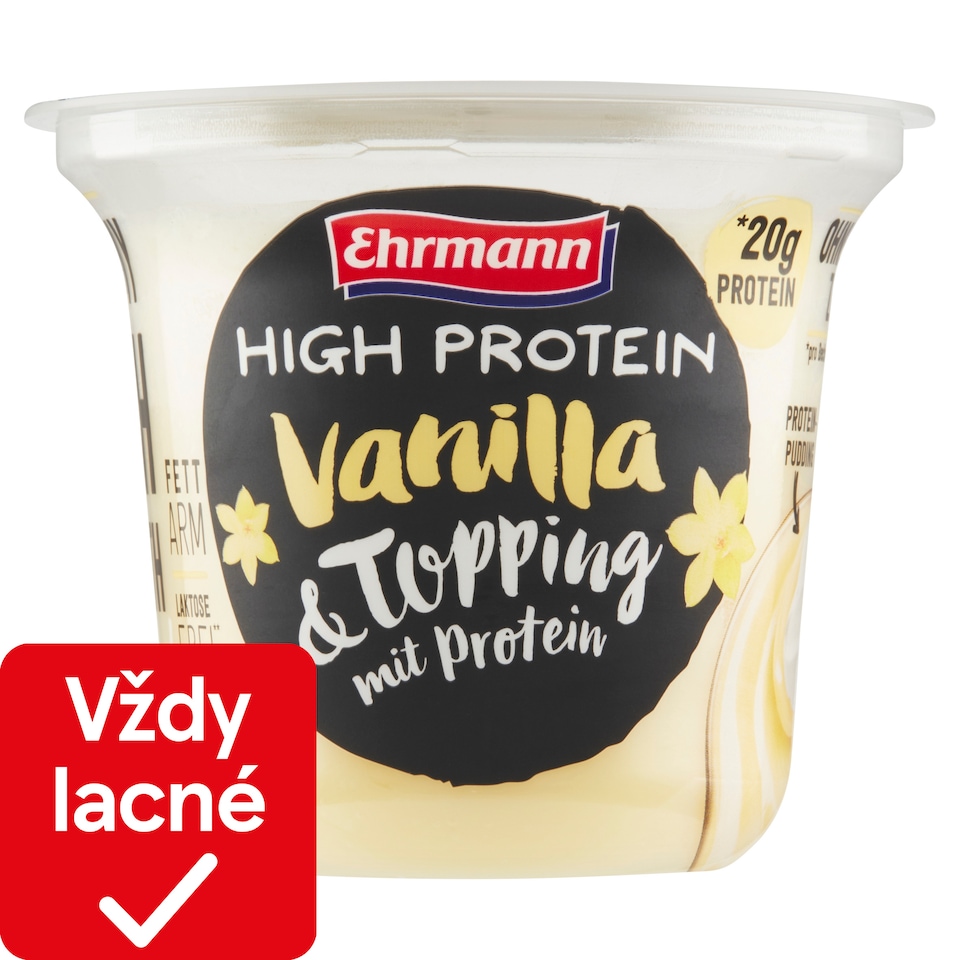 image 1 of Ehrmann High Protein Vanilla & Topping with Protein 200 g