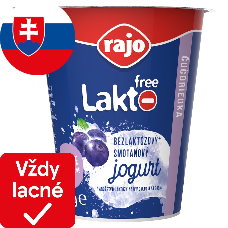 obrázok 1 z Rajo Lakto Free Smotanový jogurt čučoriedka 145 g