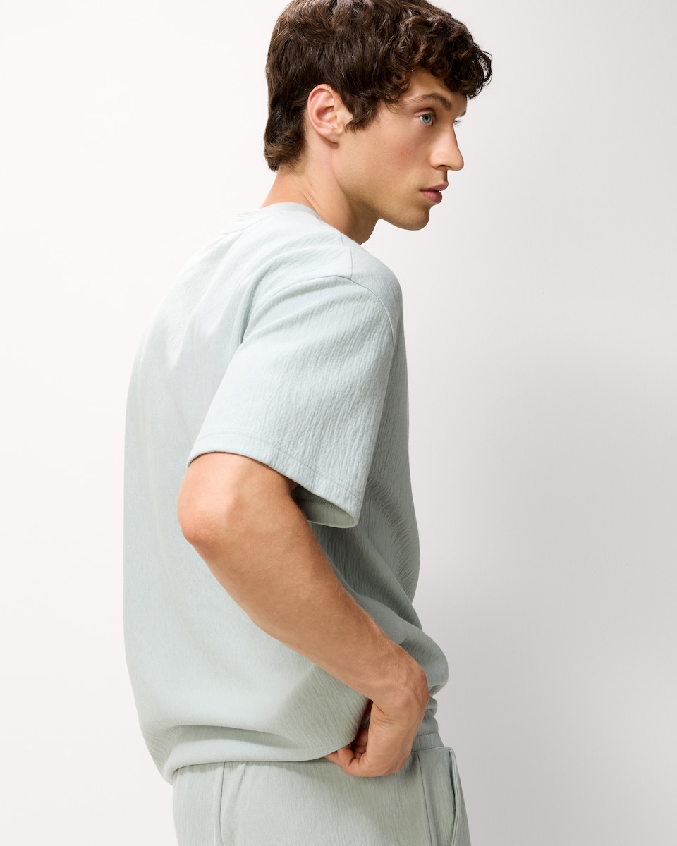 image 1 of F&F Textured T-Shirt in Green