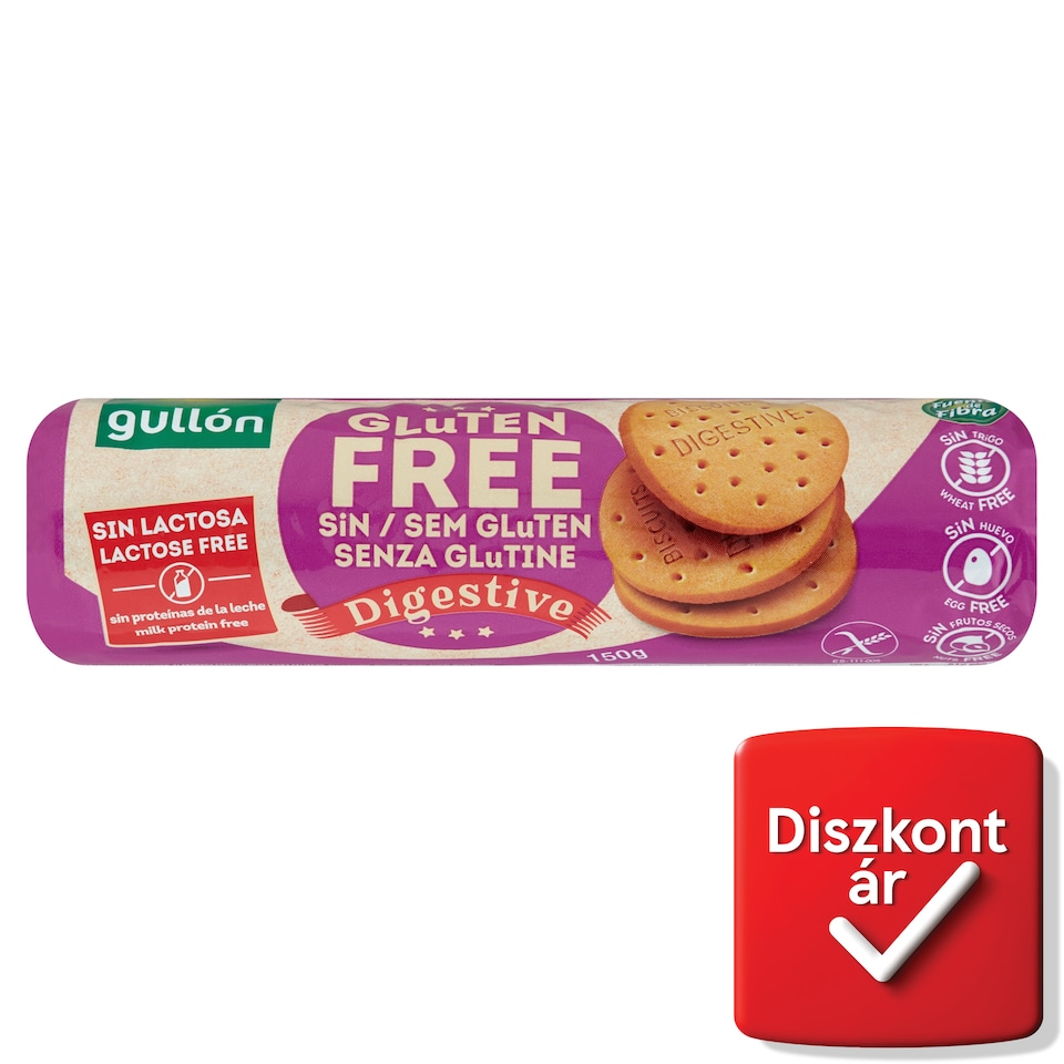 Gullón gluténmentes keksz 150 g  1. kép