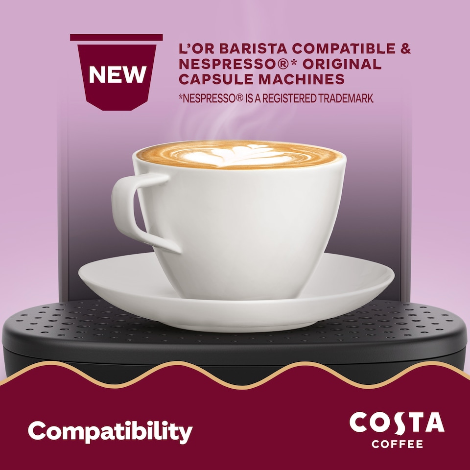 image 1 of Costa Coffee Dark Intense Roast Coffee Capsules 10 Pack 52g